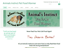 Tablet Screenshot of animalsinstinct.com